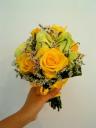 Prom Bouquet - Yellow Green Roses